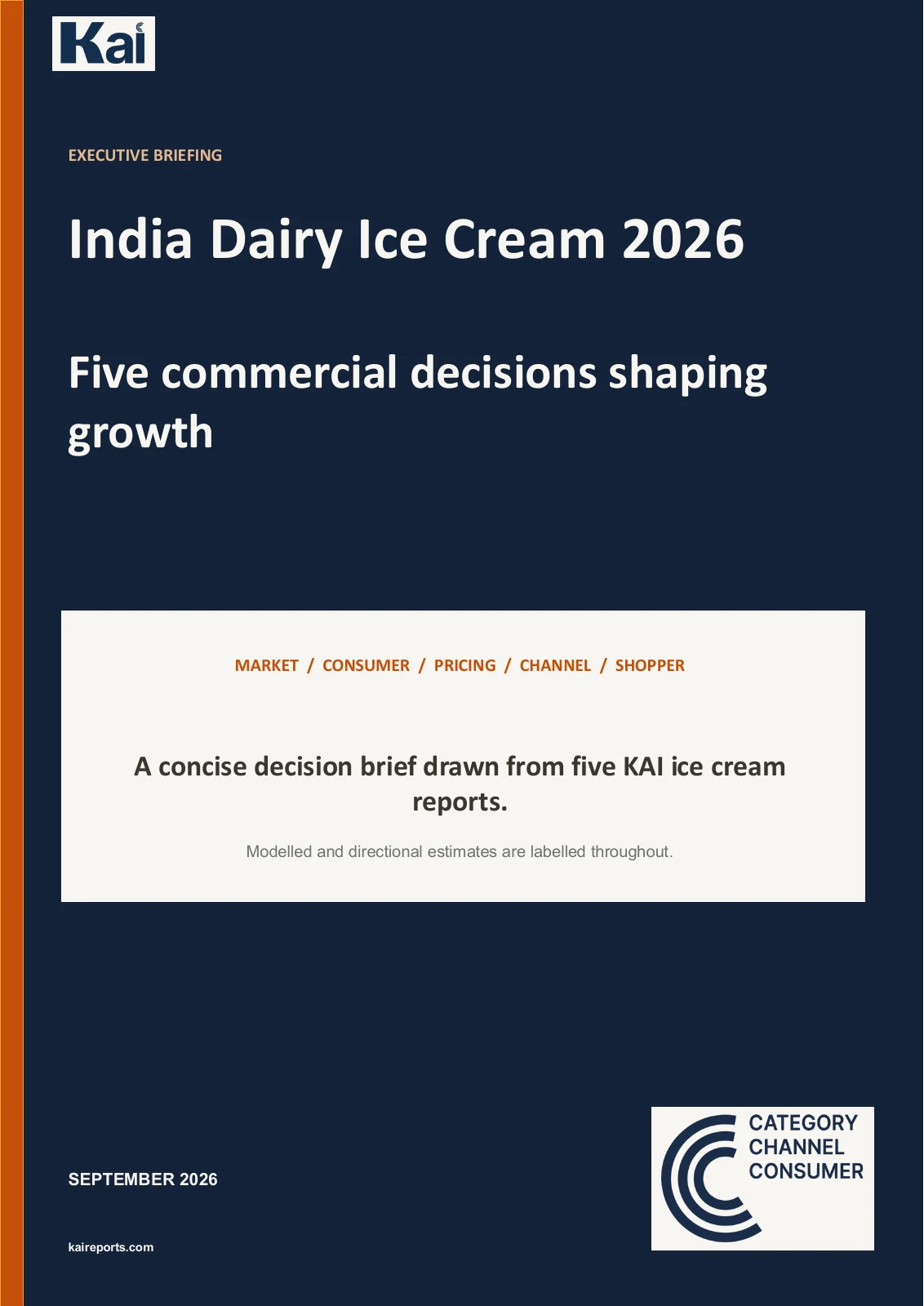 India Dairy Ice Cream 2026, page 1. A text version is available below the reader.
